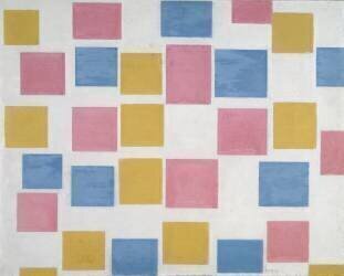 Composition avec plans de couleur (Piet Mondrian) - Muzeo.com