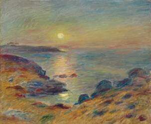 Coucher de soleil à Douarnenez (Auguste Renoir) - Muzeo.com