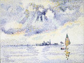 Coucher de soleil sur le lagon (Henri-Edmond Cross) - Muzeo.com