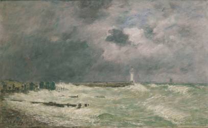 Coup de vent devant Frascati (Havre) (Eugène Boudin) - Muzeo.com