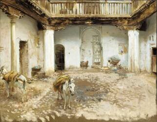 Cour Maure (John Singer Sargent) - Muzeo.com