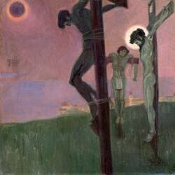 Crucifixion avec un soleil noir (Egon Schiele) - Muzeo.com