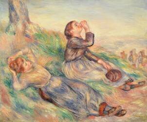 Cueilleurs de raisin au repos (Auguste Renoir) - Muzeo.com
