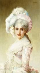 Dame élégante en rose (Vittorio Matteo Corcos) - Muzeo.com