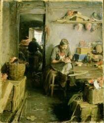 Dans le studio des masques (Abram Efimovich Arkhipov) - Muzeo.com