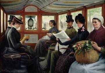 Dans l'Omnibus (Maurice Delondre) - Muzeo.com