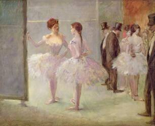 Danseuses dans les ailes à l'opéra (Jean-Louis Forain) - Muzeo.com