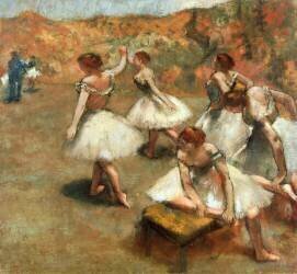 Danseuses sur la scène (Edgar Degas) - Muzeo.com