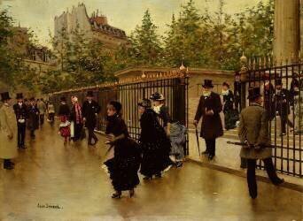 Départ de La Madeleine (Jean Béraud) - Muzeo.com
