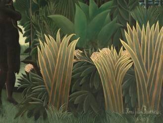 Détail de La charmeuse de serpents (Henri Rousseau) - Muzeo.com