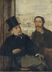 Degas et Evariste de Valernes (1817-1896), peintre et ami de l'artiste (Edgar Degas) - Muzeo.com