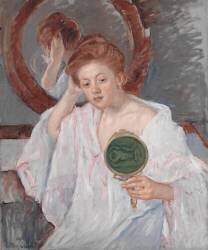Denise à sa Coiffeuse (Mary Cassatt) - Muzeo.com