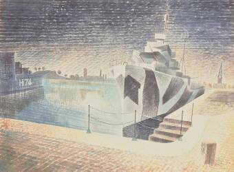 Destroyers de nuit (Eric Ravilious) - Muzeo.com