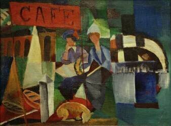 Deux dames dans le café (August Macke) - Muzeo.com