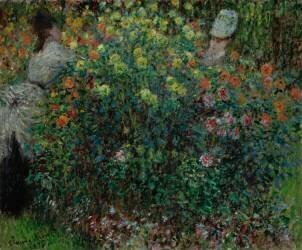 Deux femmes parmi les fleurs (Claude Monet) - Muzeo.com