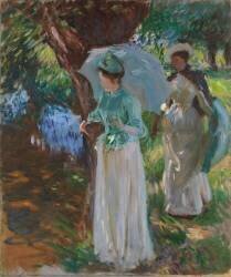 Deux filles avec des parasols (John Singer Sargent) - Muzeo.com