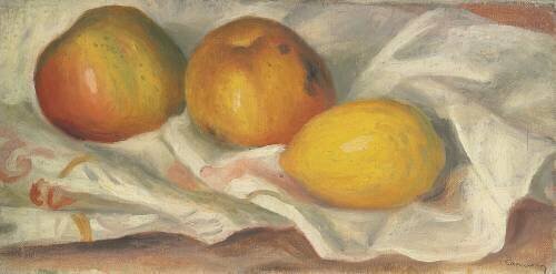 Deux pommes et un citron (Auguste Renoir) - Muzeo.com