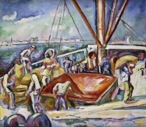 Dockers au Port (Achille Emile Othon Friesz) - Muzeo.com