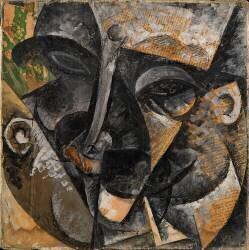 Dynamique d'une tête d'homme (Umberto Boccioni) - Muzeo.com