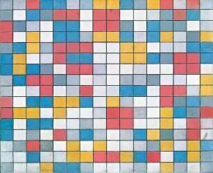Échiquier aux Couleurs Claires (Piet Mondrian) - Muzeo.com