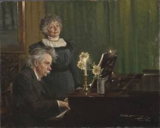 Edvard Grieg et Nina Grieg (Peder Severin Kröyer) - Muzeo.com