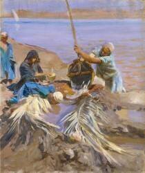 Égyptiens puisant de l'eau du Nil (John Singer Sargent) - Muzeo.com