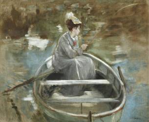 En bateau (Eva Gonzales) - Muzeo.com