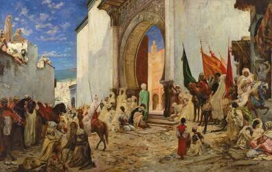 Entrée du Charif d'Ouezzane dans la mosquée (Georges Clairin) - Muzeo.com