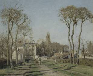 Entrée du village de Voisins (Camille Pissarro) - Muzeo.com