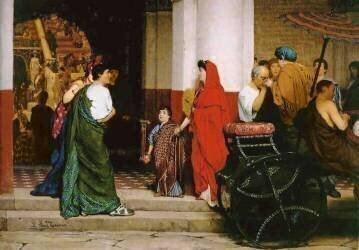 Entrée d'un théâtre romain (Lawrence Alma-Tadema) - Muzeo.com