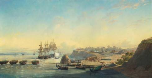 Episode de l'expédition franco-anglaise en Argentine en 1845 (François Pierre Bernard Barry) - Muzeo.com