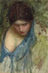 Esquisse de Nymphe (John William Waterhouse) - Muzeo.com