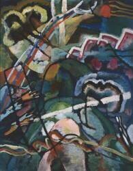 Esquisse I pour peinture a la bordure blanche (Wassily Kandinsky) - Muzeo.com