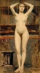 Étude de nu d'une jeune femme (Akseli Gallen-Kallela) - Muzeo.com