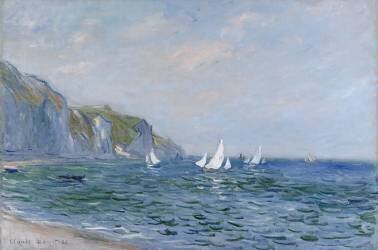 Falaises et voiliers à Pourville (Claude Monet) - Muzeo.com