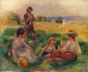 Fête à la campagne à Berneval (Auguste Renoir) - Muzeo.com