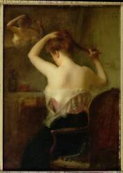 Femme arrangeant ses cheveux (Etienne Tournes) - Muzeo.com