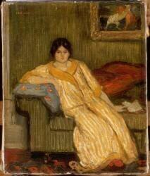 Femme assise dans un canapé (Théophile Alexandre Steinlen) - Muzeo.com