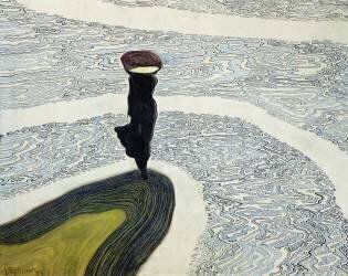 femme au bord de l'eau (Léon Spilliaert) - Muzeo.com