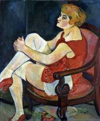 Femme avec des bas blancs (Suzanne Valadon) - Muzeo.com