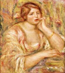 Femme avec la main sur son visage (Auguste Renoir) - Muzeo.com