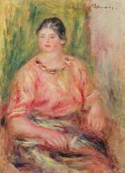 Femme avec un chemisier rose (Auguste Renoir) - Muzeo.com