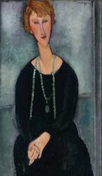 Femme avec un col vert (Amedeo Modigliani) - Muzeo.com