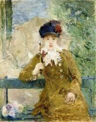 Femme avec un Parapluie (Berthe Morisot) - Muzeo.com