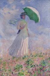 Femme avec une ombrelle (Claude Monet) - Muzeo.com