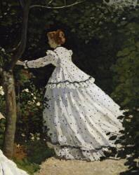 Femme dans le jardin (détail) (Claude Monet) - Muzeo.com