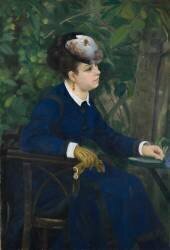 Femme dans un jardin (Auguste Renoir) - Muzeo.com