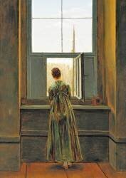 Femme à la Fenêtre (Caspar David Friedrich) - Muzeo.com