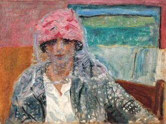 Femme à la voilette (Pierre Bonnard) - Muzeo.com