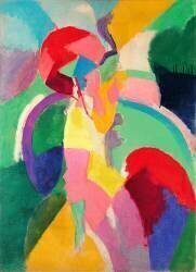 Femme à l'Ombrelle ou La Parisienne (Robert Delaunay) - Muzeo.com